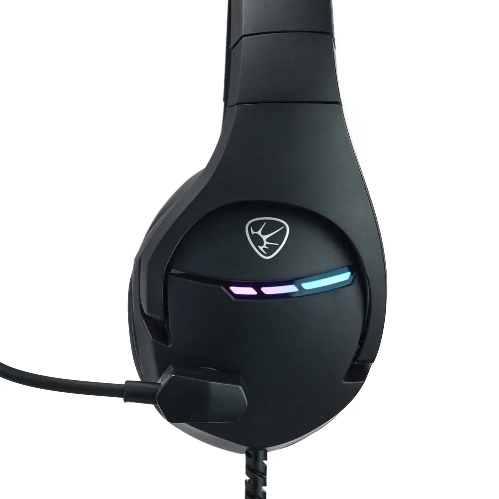 Наушники проводные с микрофоном игровые BY Dzingasa USB 3,2 м, VS7.1, настраиваемая RGB подсветка - #8