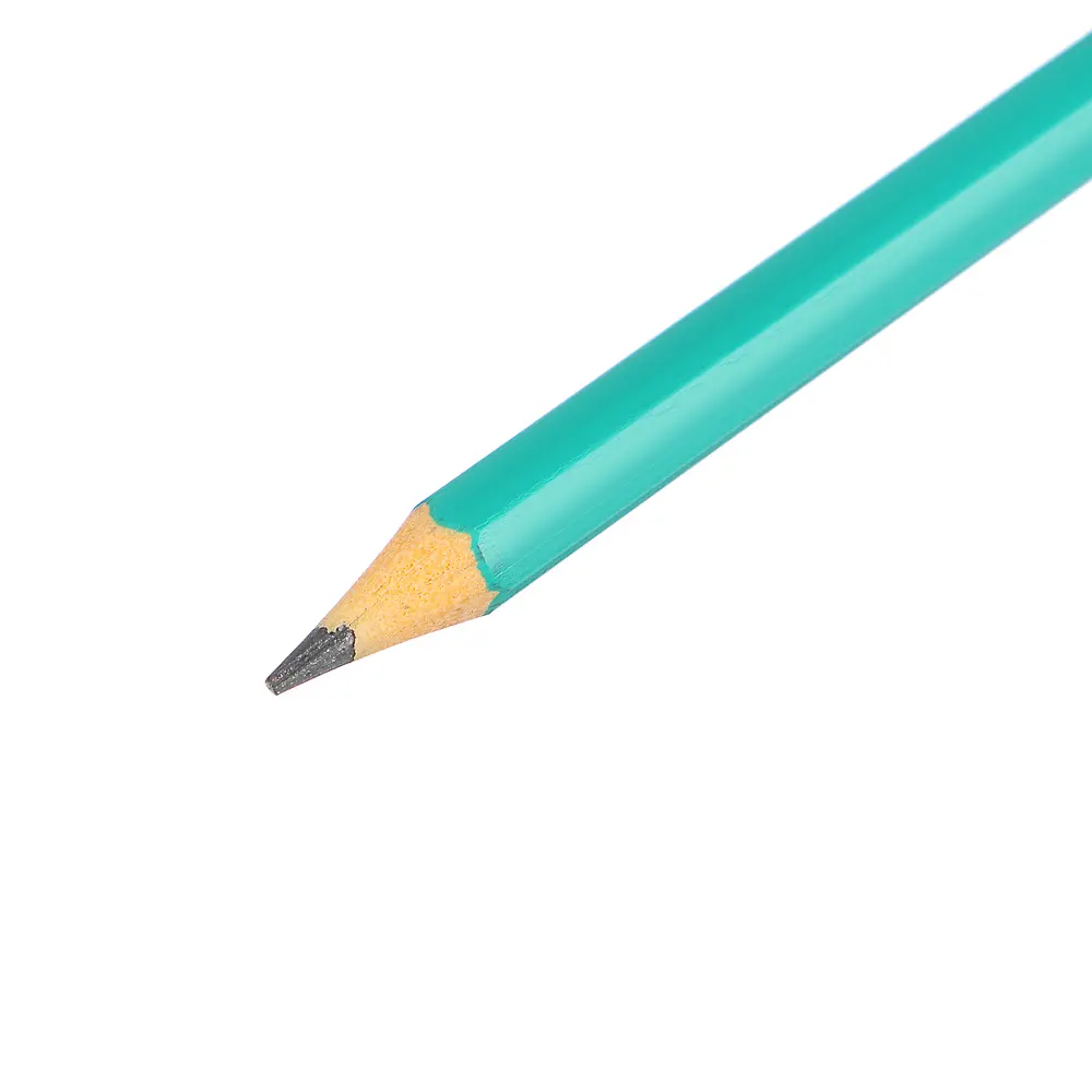 Карандаши чернографитные ClipStudio 3 шт, без ластика, HB, пластик, шестигранный зеленый корпус - #3