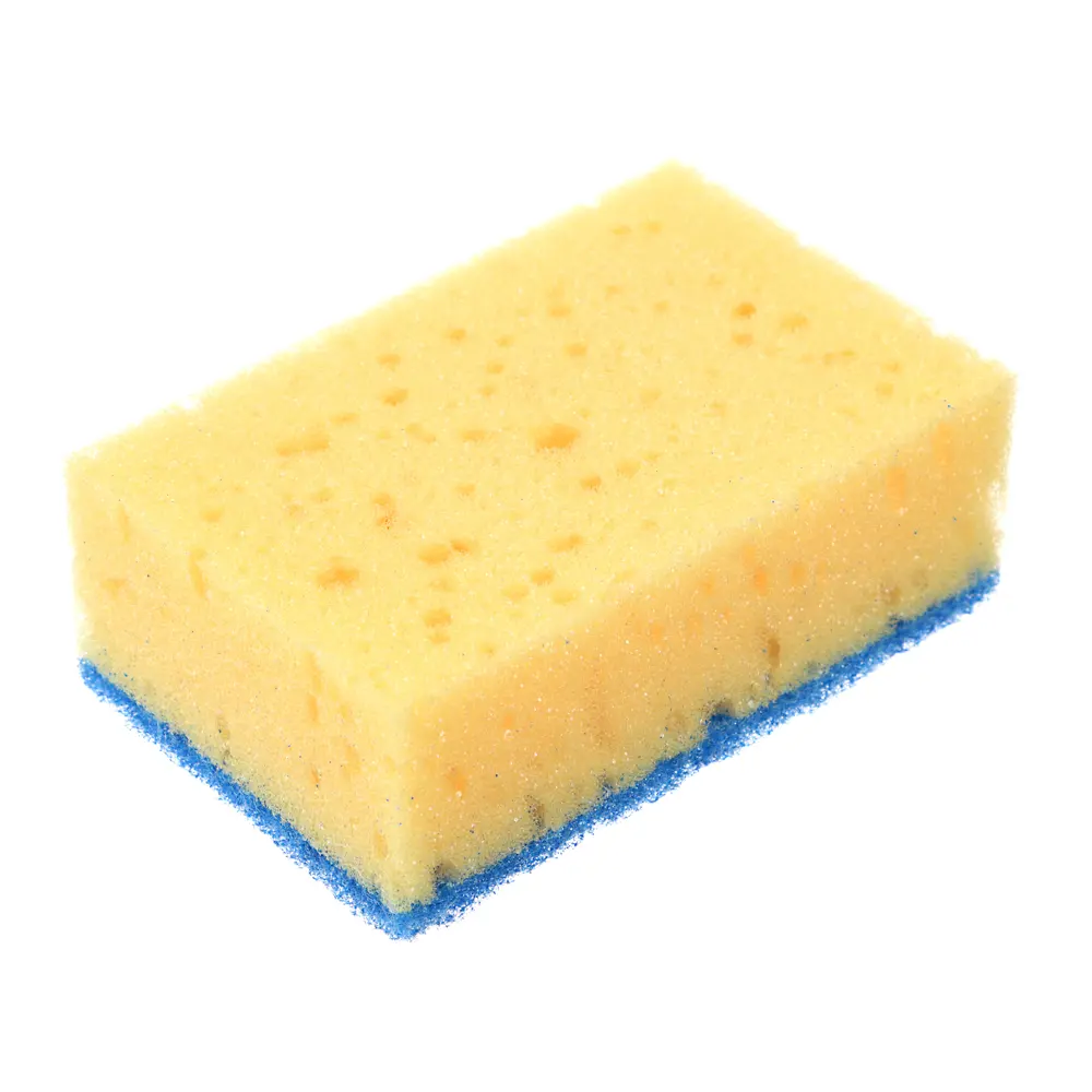 Губки для мытья посуды тм VETTA, 5 шт, 10,7x6,5x3,5 см, коралл, цвет желтый - #3