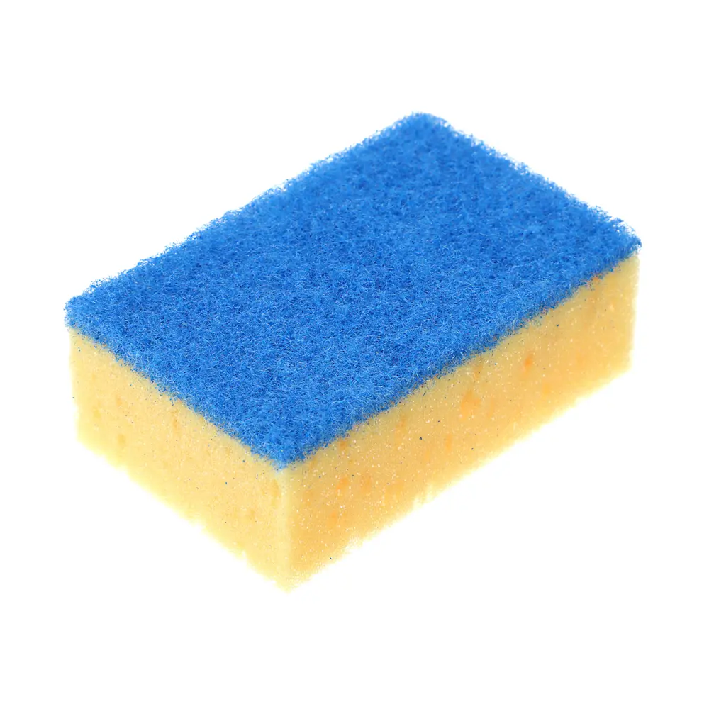 Губки для мытья посуды тм VETTA, 5 шт, 10,7x6,5x3,5 см, коралл, цвет желтый - #4
