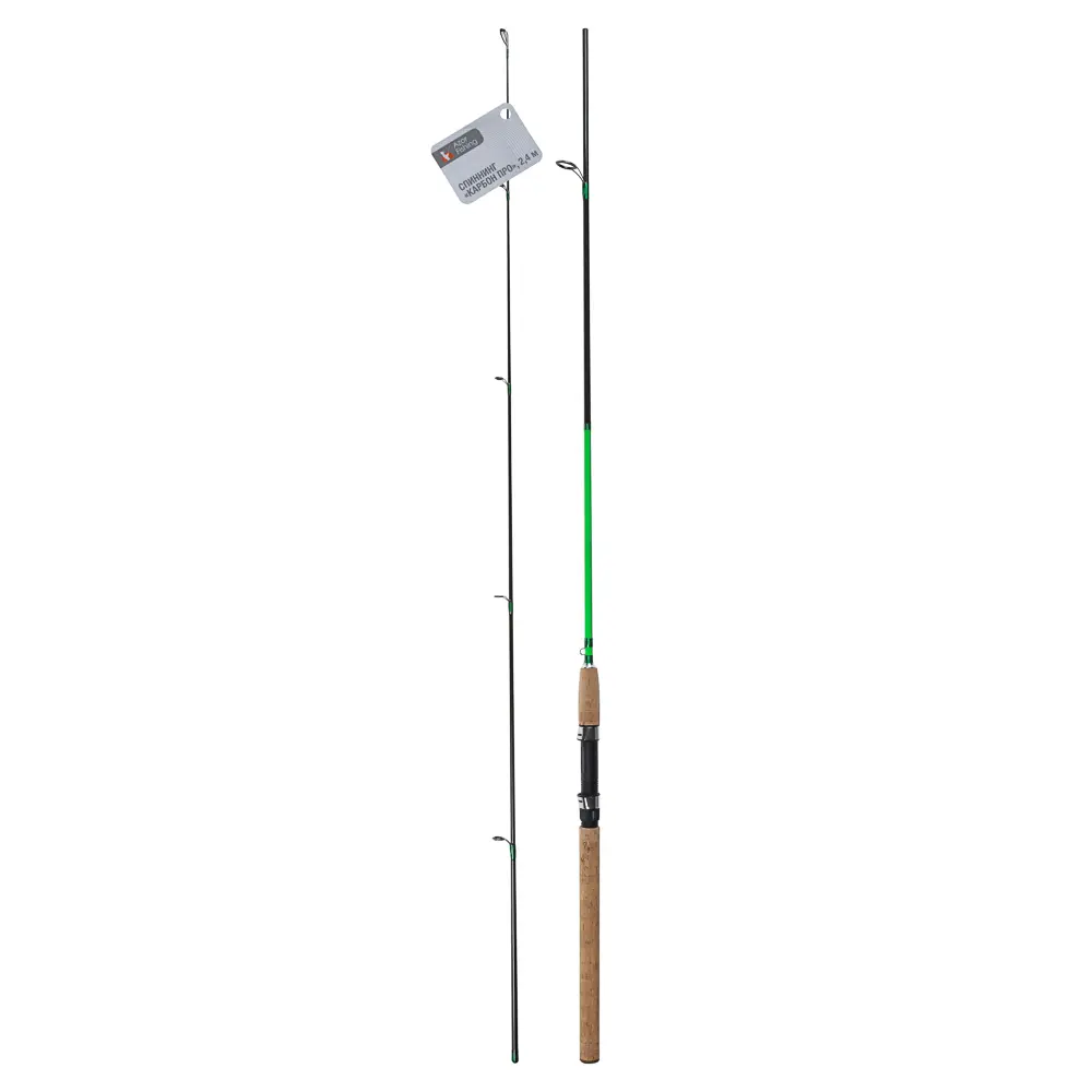 Спиннинг "Карбон Про" тм AZOR FISHING, штекерный, карбон 90%, 2,4м, тест 5-20гр. - #11