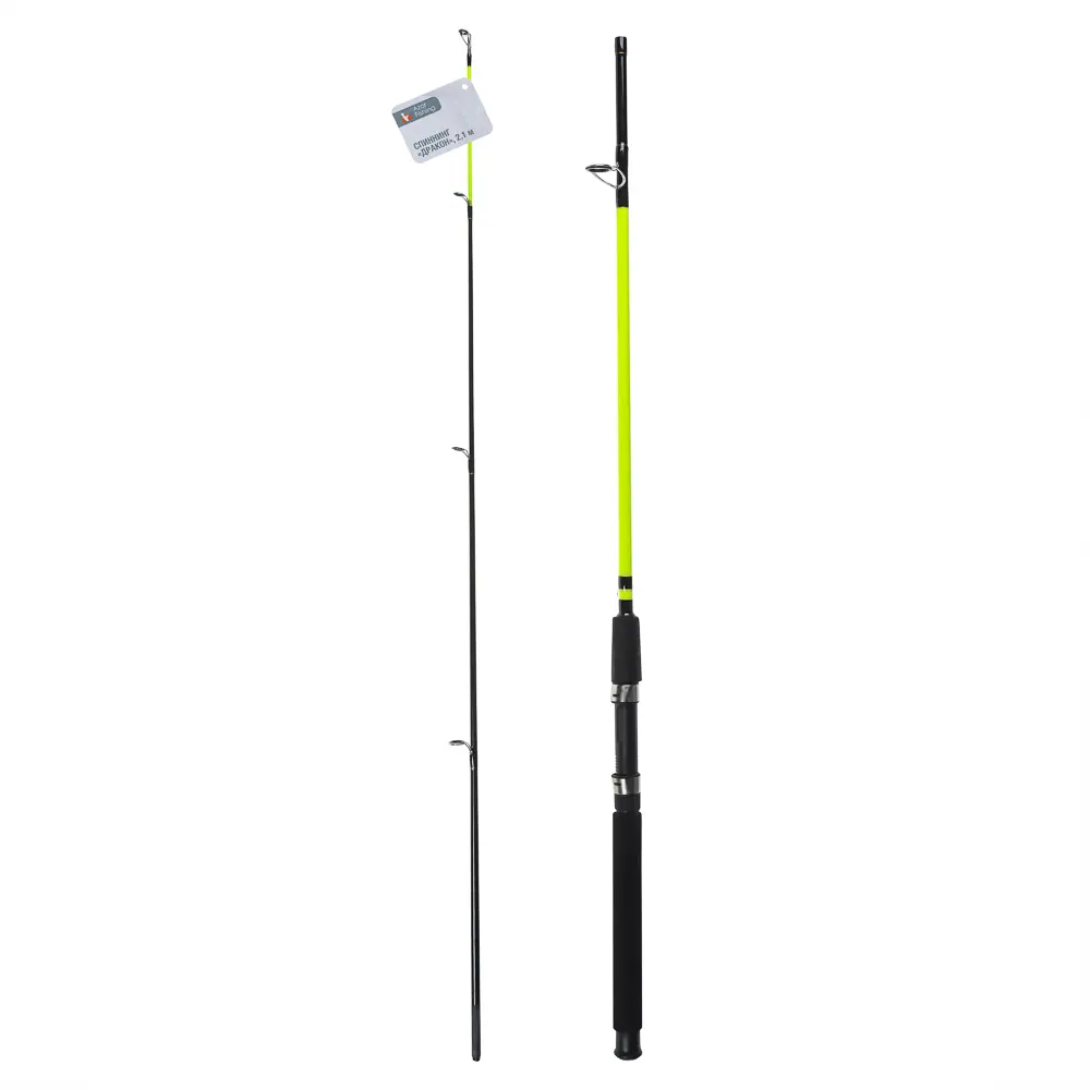 Спиннинг "Дракон" тм AZOR FISHING, штекерный, файбергласс, 2,1м, тест 10-30гр. - #11