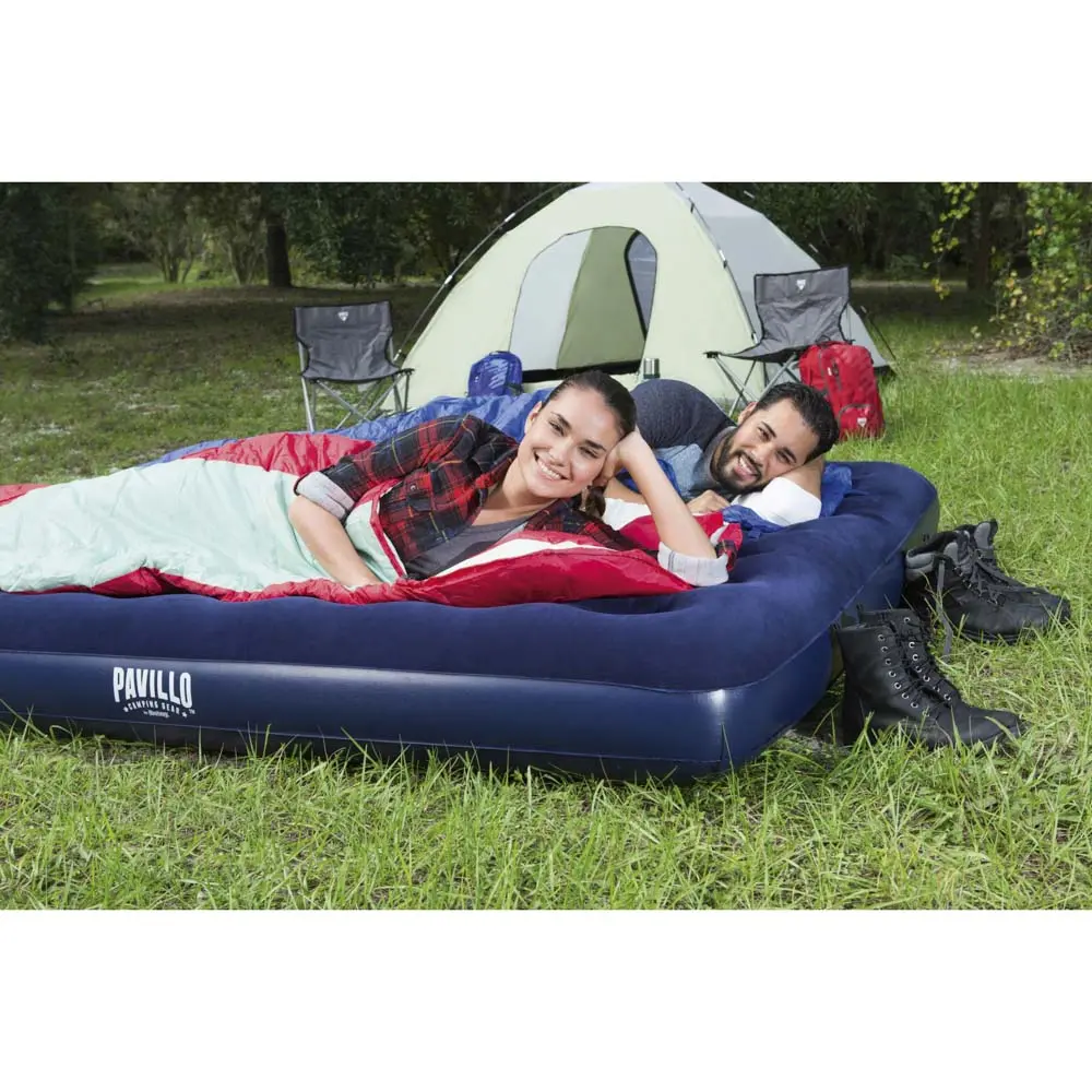 BESTWAY Матрас надувной FLOCKED AIR, 203x183x22см, до 300кг, 67004 - #2