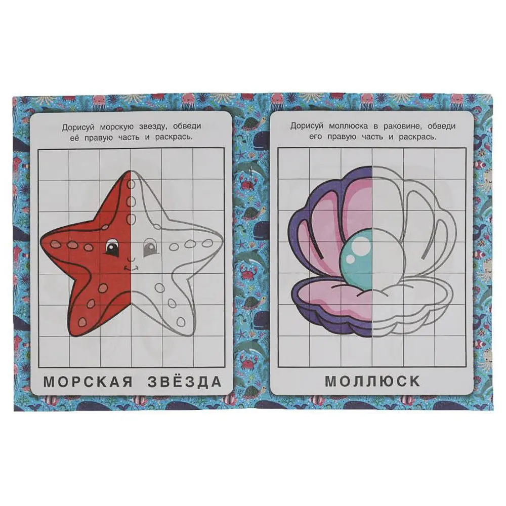 Раскраска "Зеркальная", 14,5х19 см, 8 стр., в ассортименте, 5 дизайнов - #10