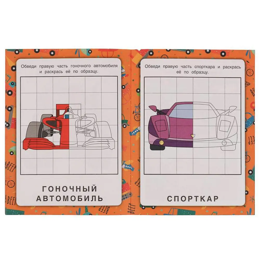 Раскраска "Зеркальная", 14,5х19 см, 8 стр., в ассортименте, 5 дизайнов - #18
