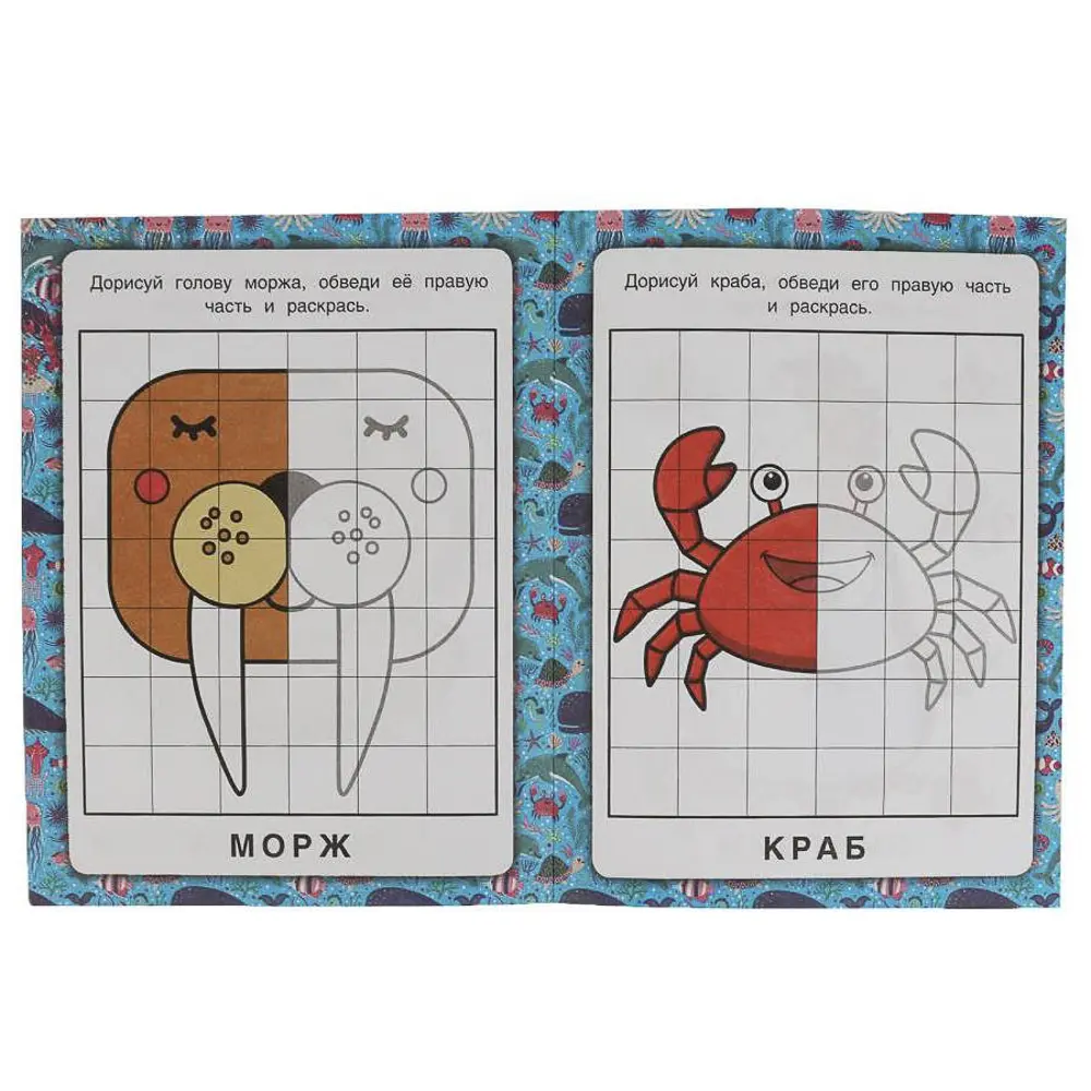 Раскраска "Зеркальная", 14,5х19 см, 8 стр., в ассортименте, 5 дизайнов - #9