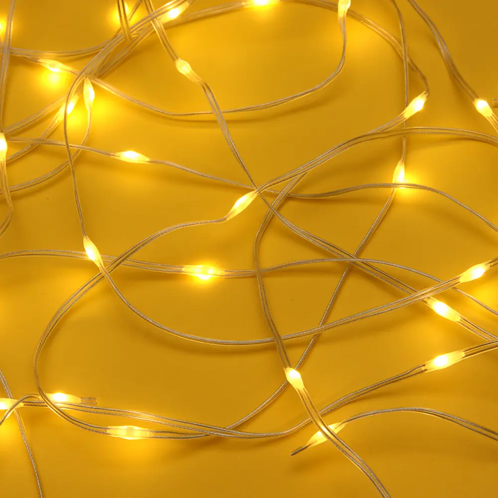 СНОУ БУМ Гирлянда эл. занавес 300 LED, 3х3м, 10 нитей, шампань, 8 реж, 220В - #1