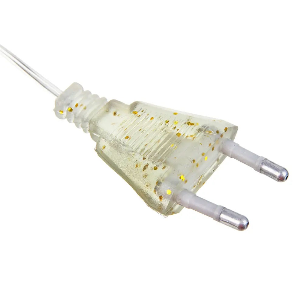 СНОУ БУМ Гирлянда эл. занавес 300 LED, 3х3м, 10 нитей, шампань, 8 реж, 220В - #3