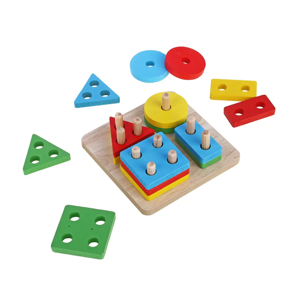ИГРОЛЕНД Сортер -пирамидка, дерево, 11,8х11,8х4,5см - #3