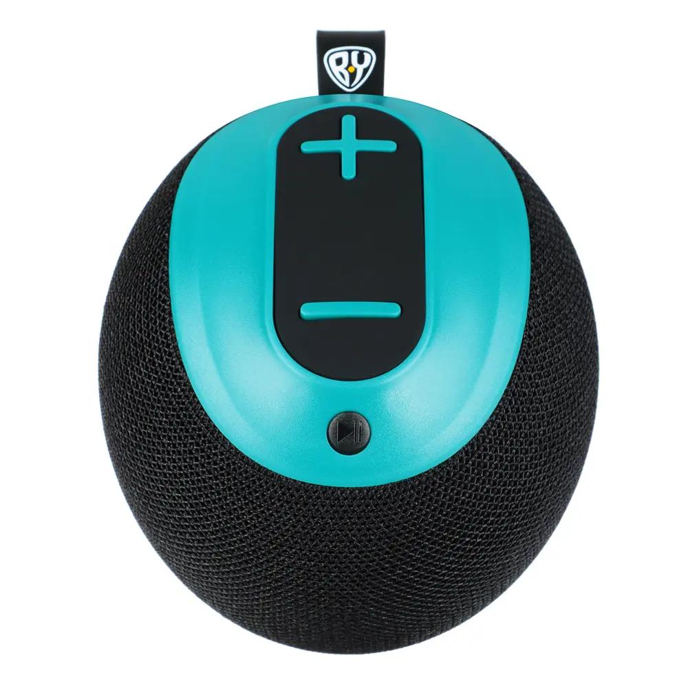 Колонка беспроводная BY Sphere, 5 Вт, 1200мАч, БТ5.0, USB, Micro-SD, AUX, синий - #1
