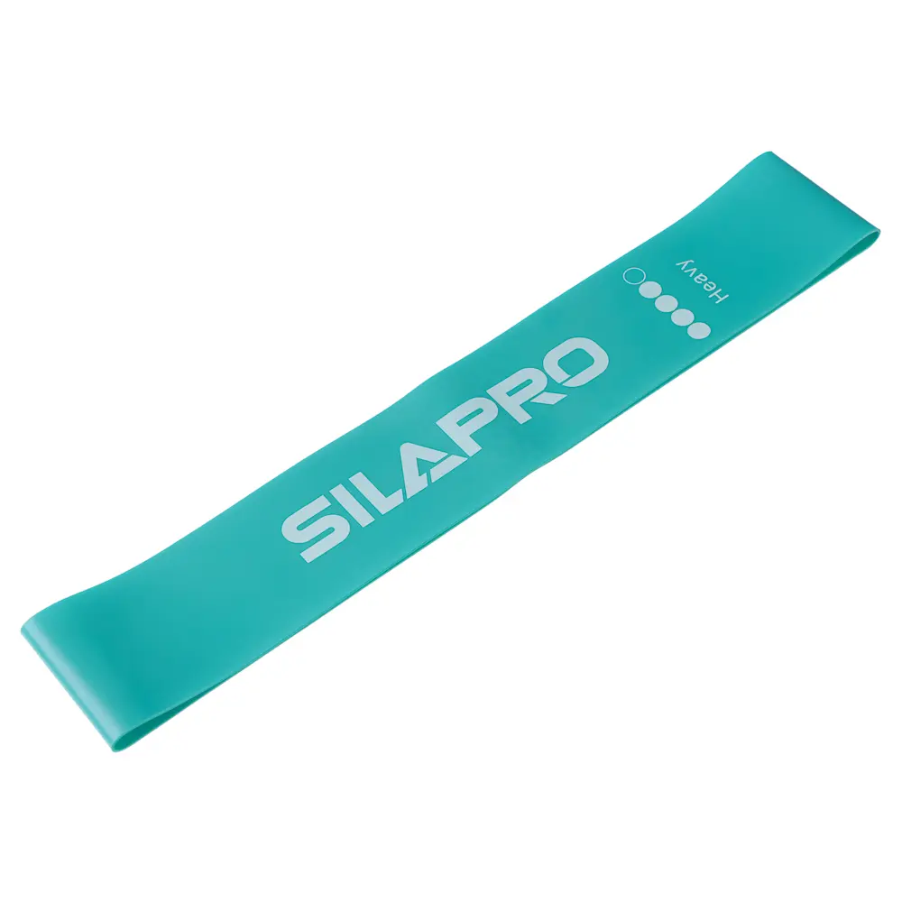 SILAPRO Набор фитнес резинок 5шт (2,5кг, 4,5кг,7кг, 9кг, 14кг), 60х5см, латекс - #9