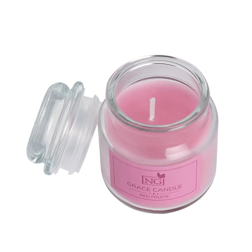 NEW GALAXY Cвеча ароматизированная Grace Candle 80 гр. ваниль, хлопок, лаванда, красные фрукты - #3
