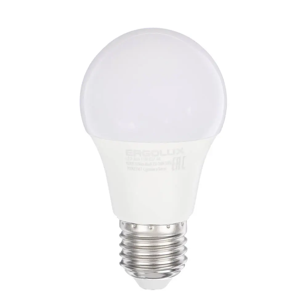 Лампа светодиодная Ergolux LED-A60-11W-E27-4K ЛОН 11Вт Е27 4500К 220-240В, 14459 - #1