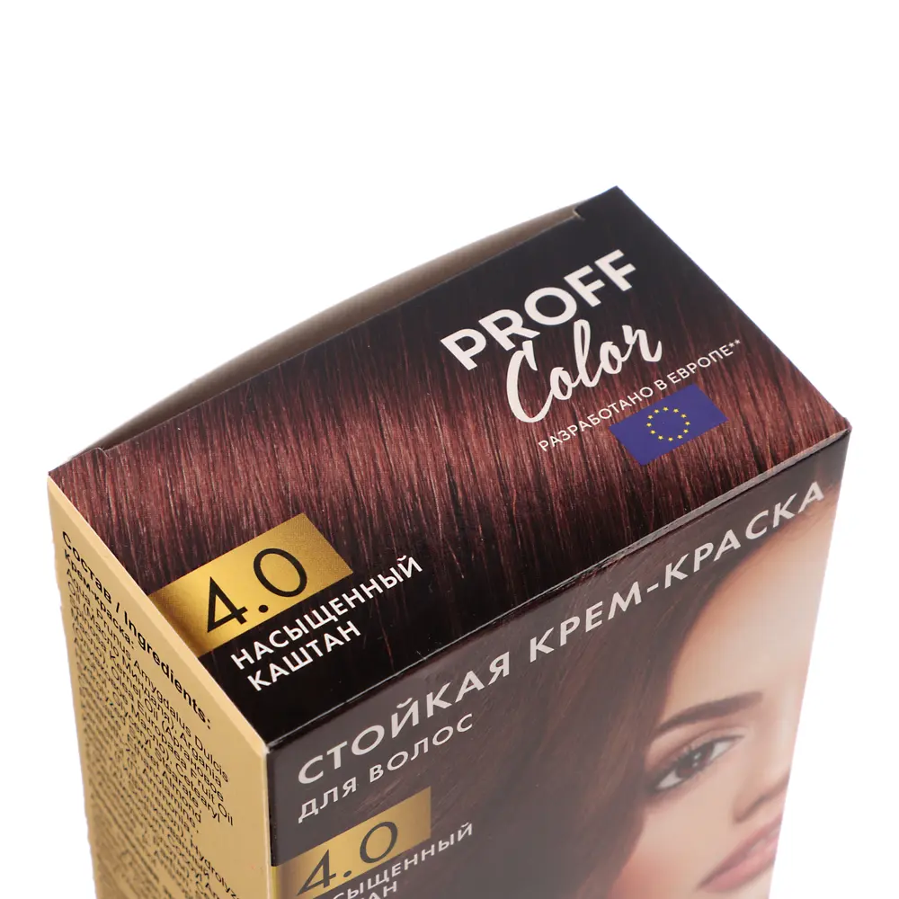 Краска для волос PROFF Color Насыщенный каштан, 115мл - #2