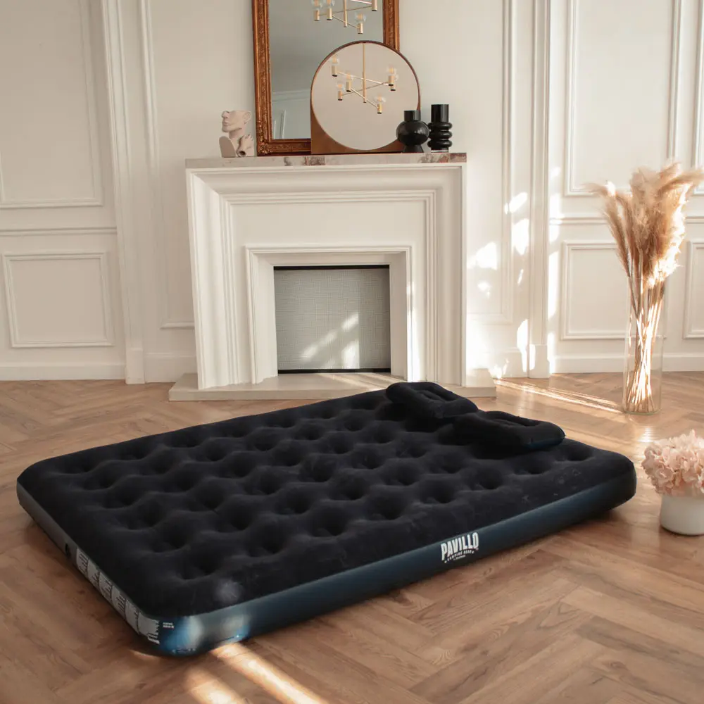 BESTWAY Матрас надувной широкий двуспальный (QUEEN), 2подушки и насос, 203x152x22см, до 300кг, 67374 - #2