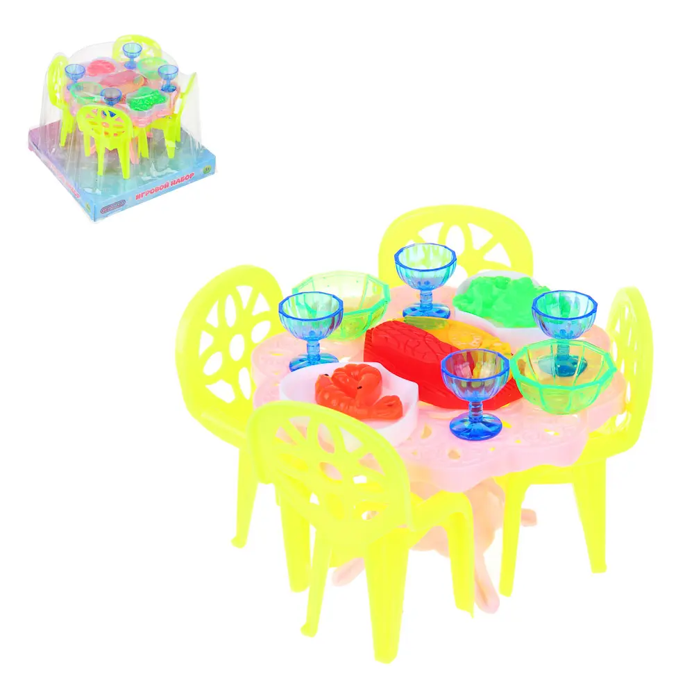 ИГРОЛЕНД Набор мебели и посуды для кукол, ABS, 12х12х9см - #1