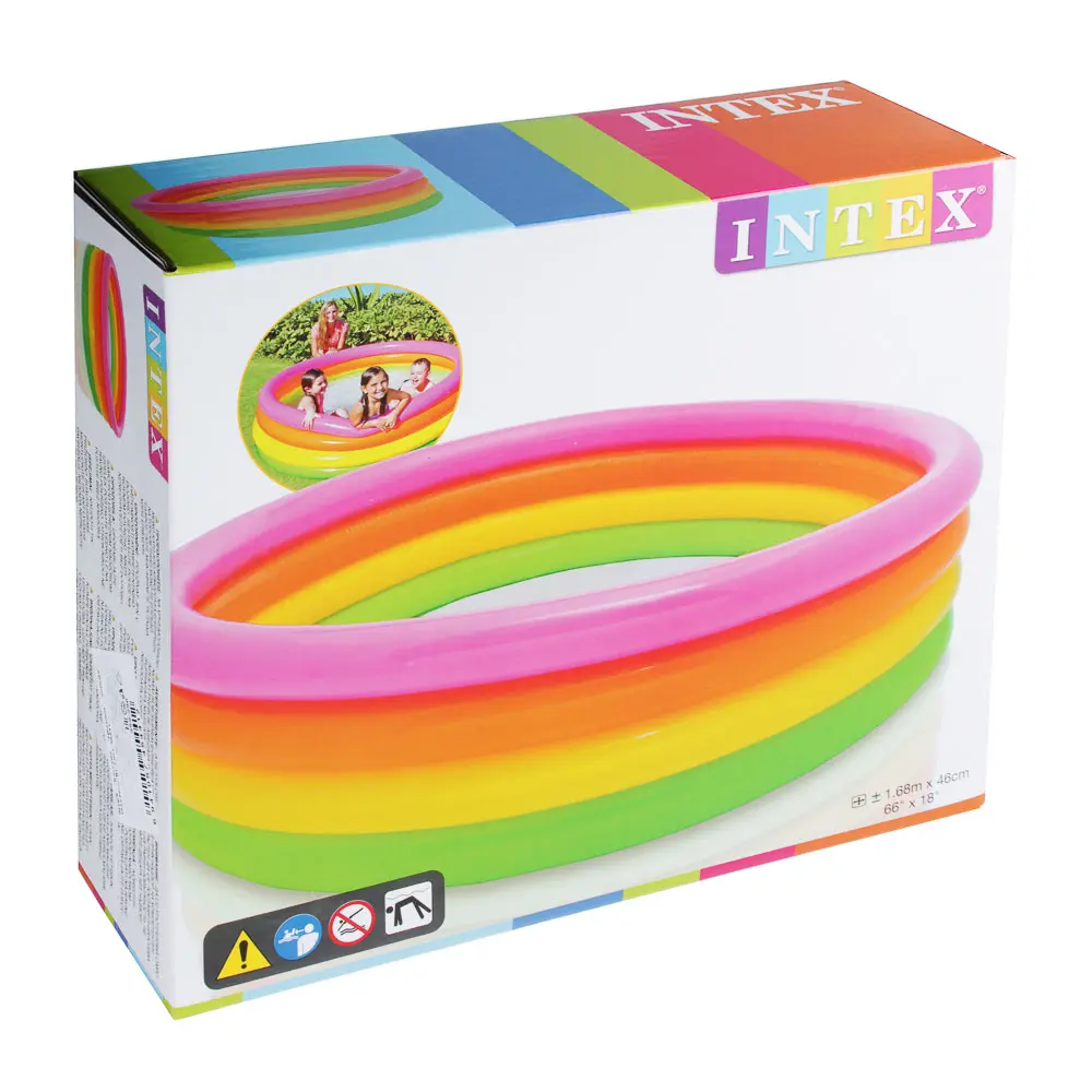 INTEX Бассейн "Цветные кольца", 168x46см, от 3 лет, 56441NP - #2