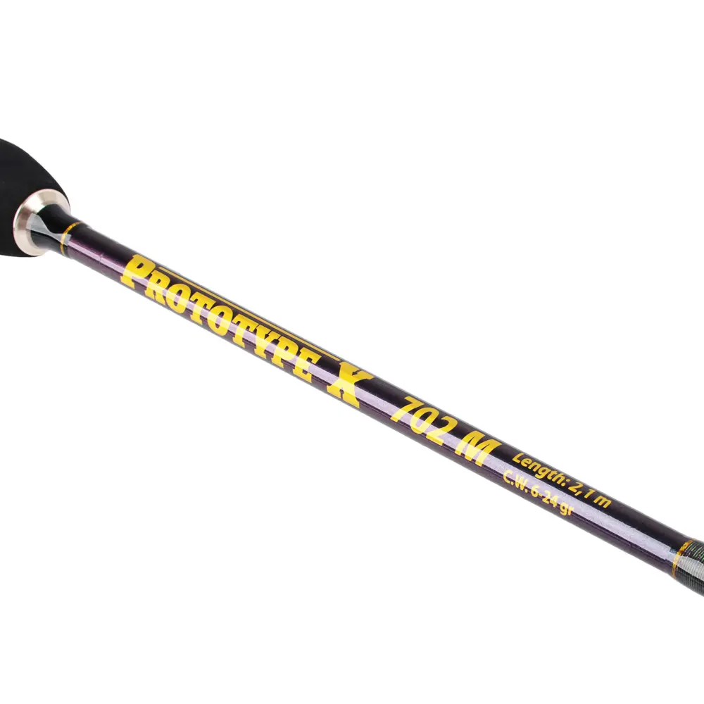 AZOR FISHING Спиннинг "Прототип Икс", 702М, с кольцами Fuji, штекерный, карбон, 2,1м, тест 6-24гр. - #4