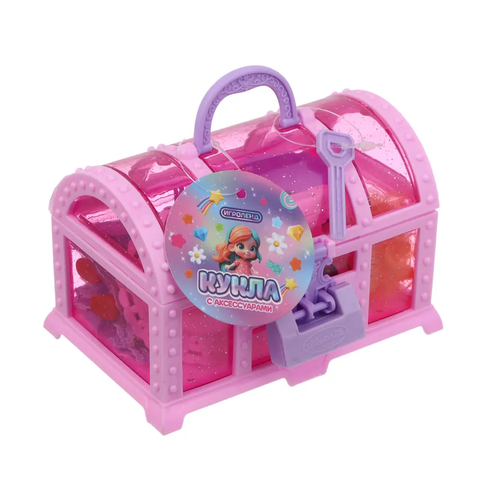ИГРОЛЕНД Кукла 10 см с акс. в сундучке, 8 пр., PP, ABS 11,5х10х7,8 см - #4