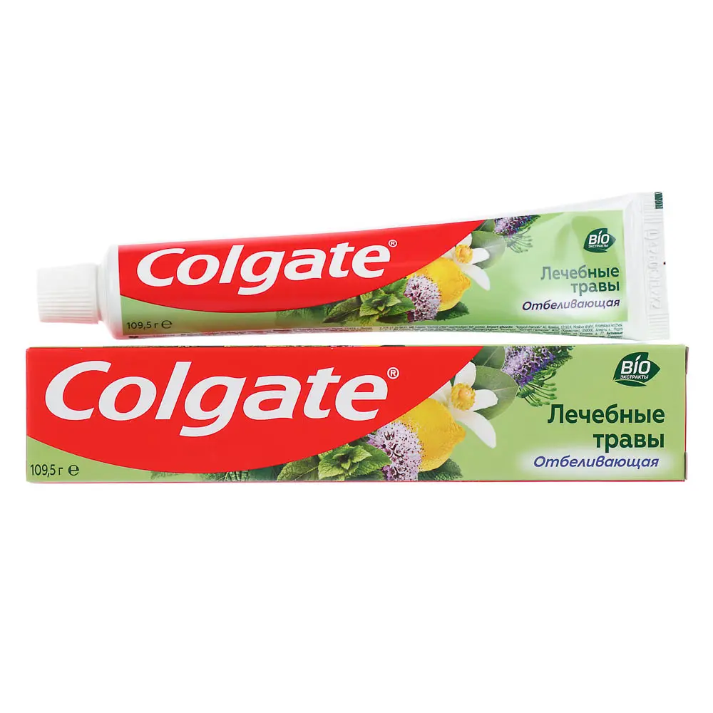 Зубная паста COLGATE Лечебные травы отбеливающая,75 мл. - #1