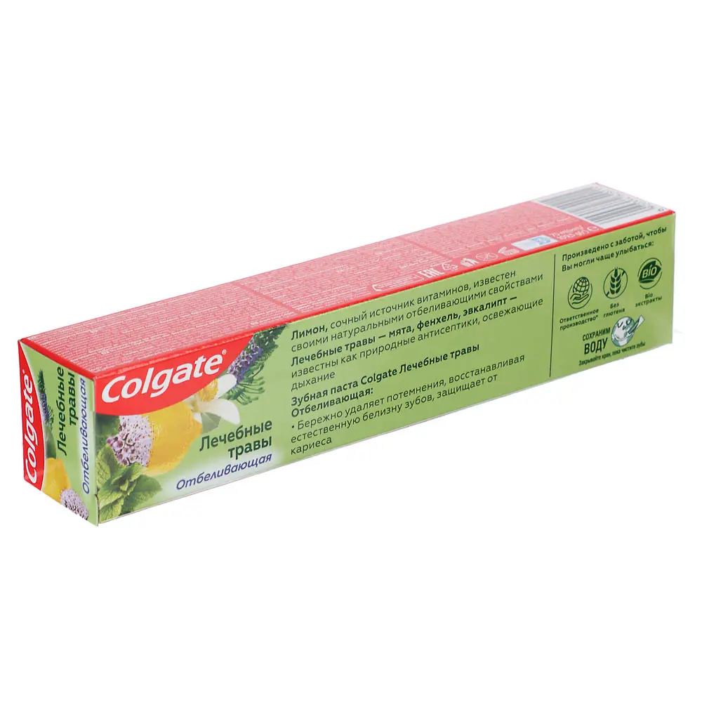 Зубная паста COLGATE Лечебные травы отбеливающая,75 мл. - #4