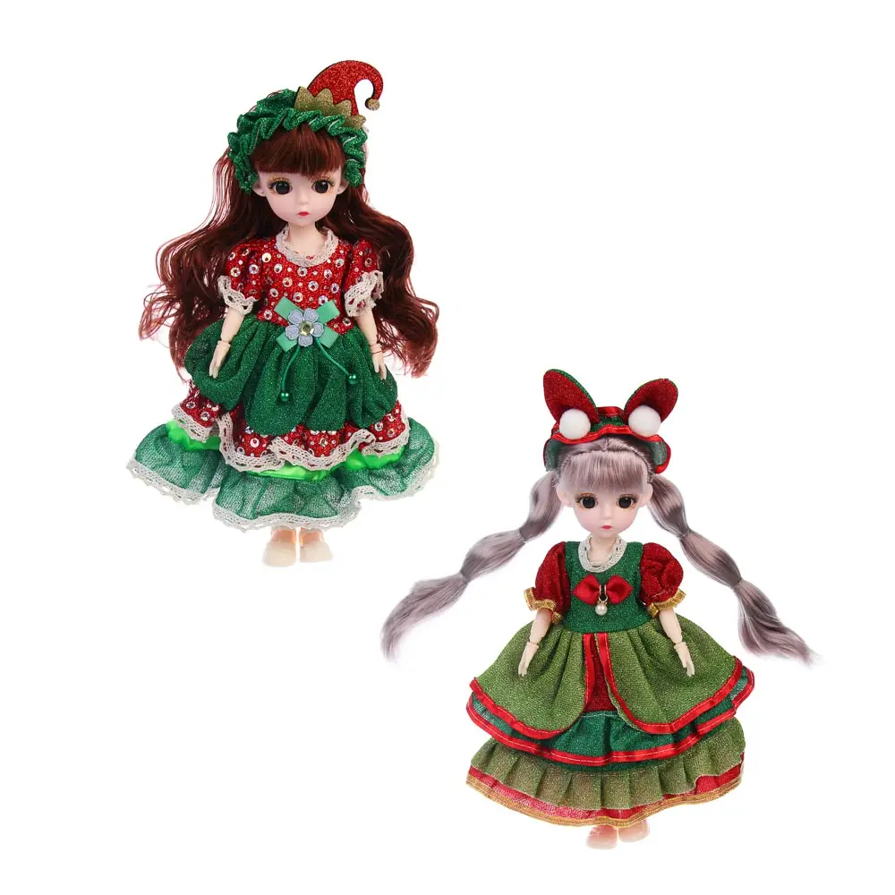 Кукла в новогоднем платье, PP, PVC, полиэстер, Н52, тм ИГРОЛЕНД, 3+ - #1