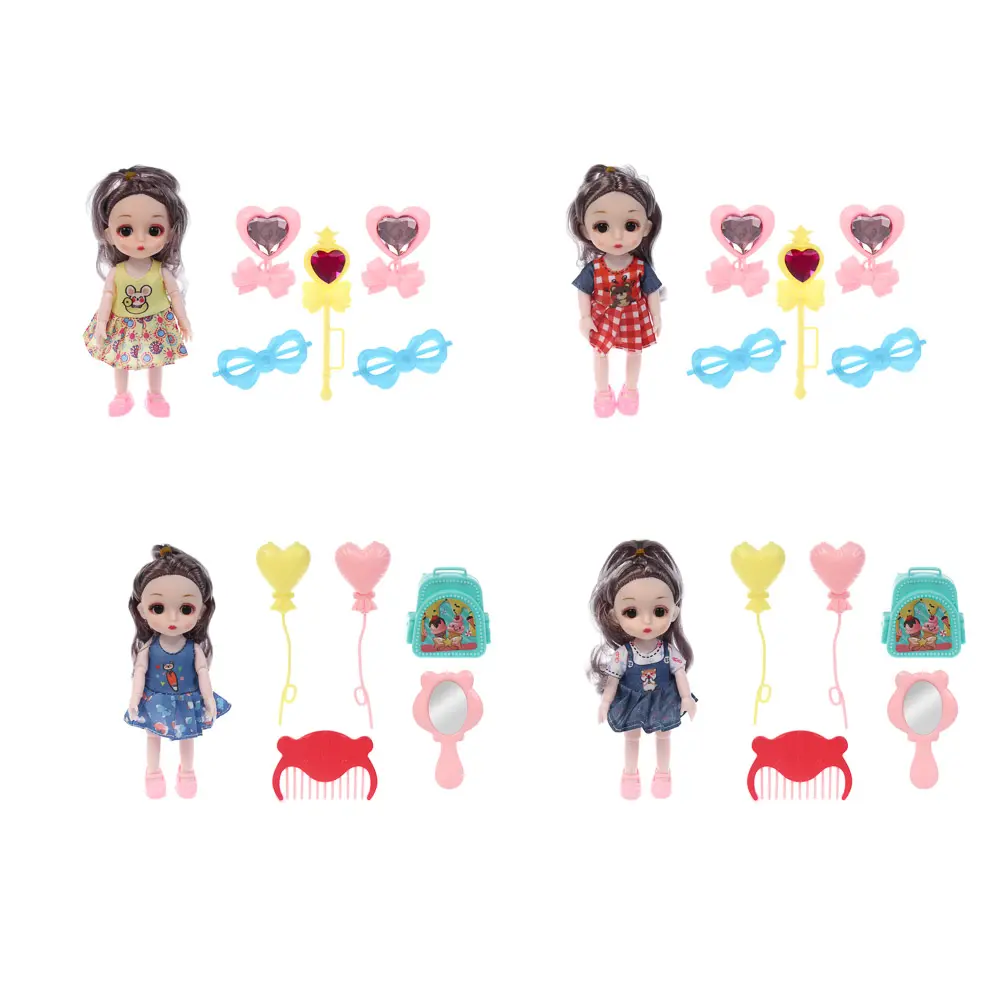 Кукла 15 см с акс. в пакете, PP, PVC, тм ИГРОЛЕНД - #2