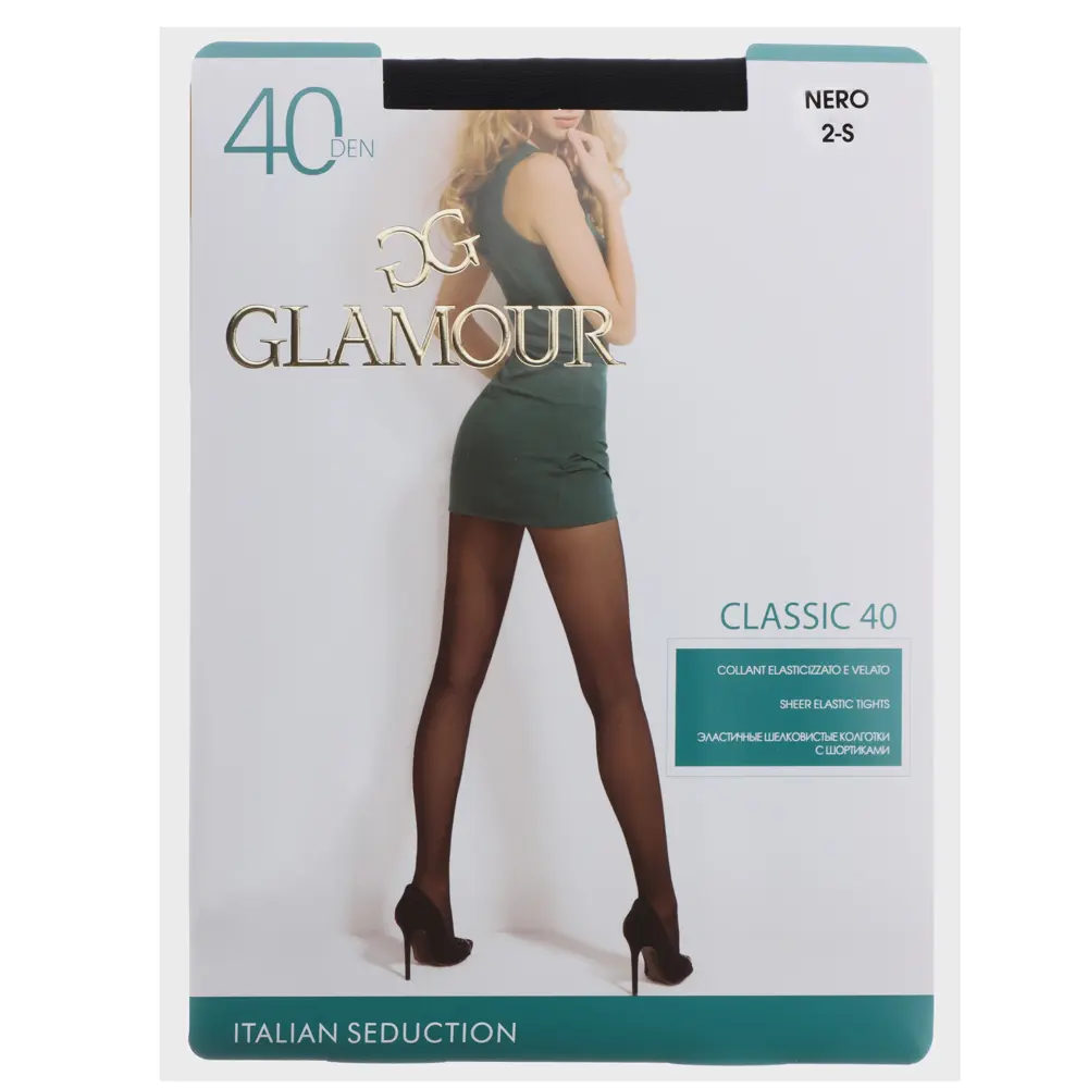 Колготки Glamour Classic 40 nero 2-S - #6