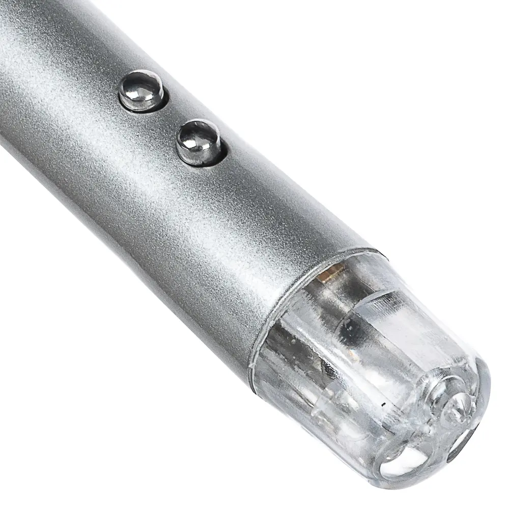 Фонарик-брелок на карабине тм ЕРМАК, 1 LED + УФ + лазер, 3xLR44, алюминий, 6,6х1,2 см - #3