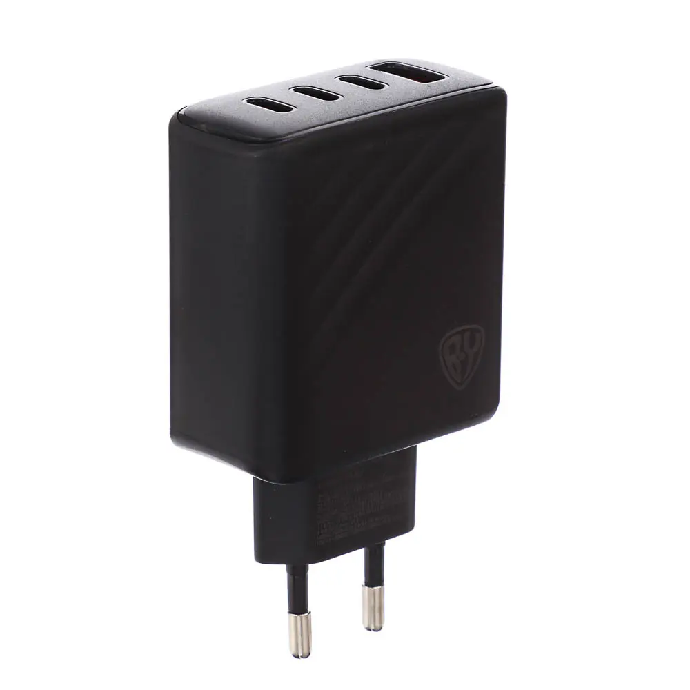 Сетевое зарядное устройство BY PRO 65Вт GaN,QC,PD,PPS,USB-A,3xType-C,110-240В,50-60Гц, пластик,чёрн. - #3