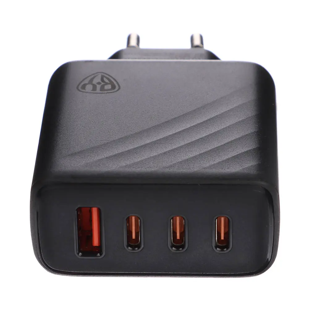 Сетевое зарядное устройство BY PRO 65Вт GaN,QC,PD,PPS,USB-A,3xType-C,110-240В,50-60Гц, пластик,чёрн. - #6