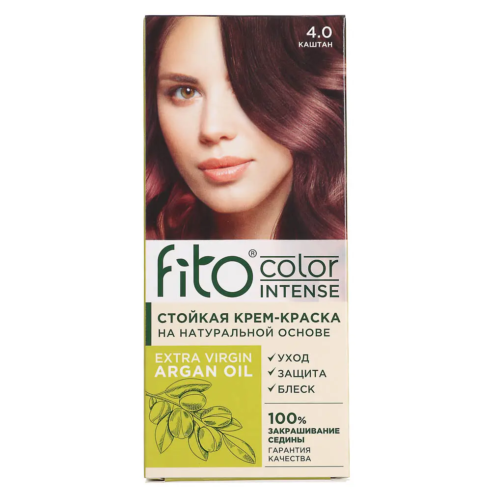 Краска для волос Fito color intense Каштан, 115мл - #1