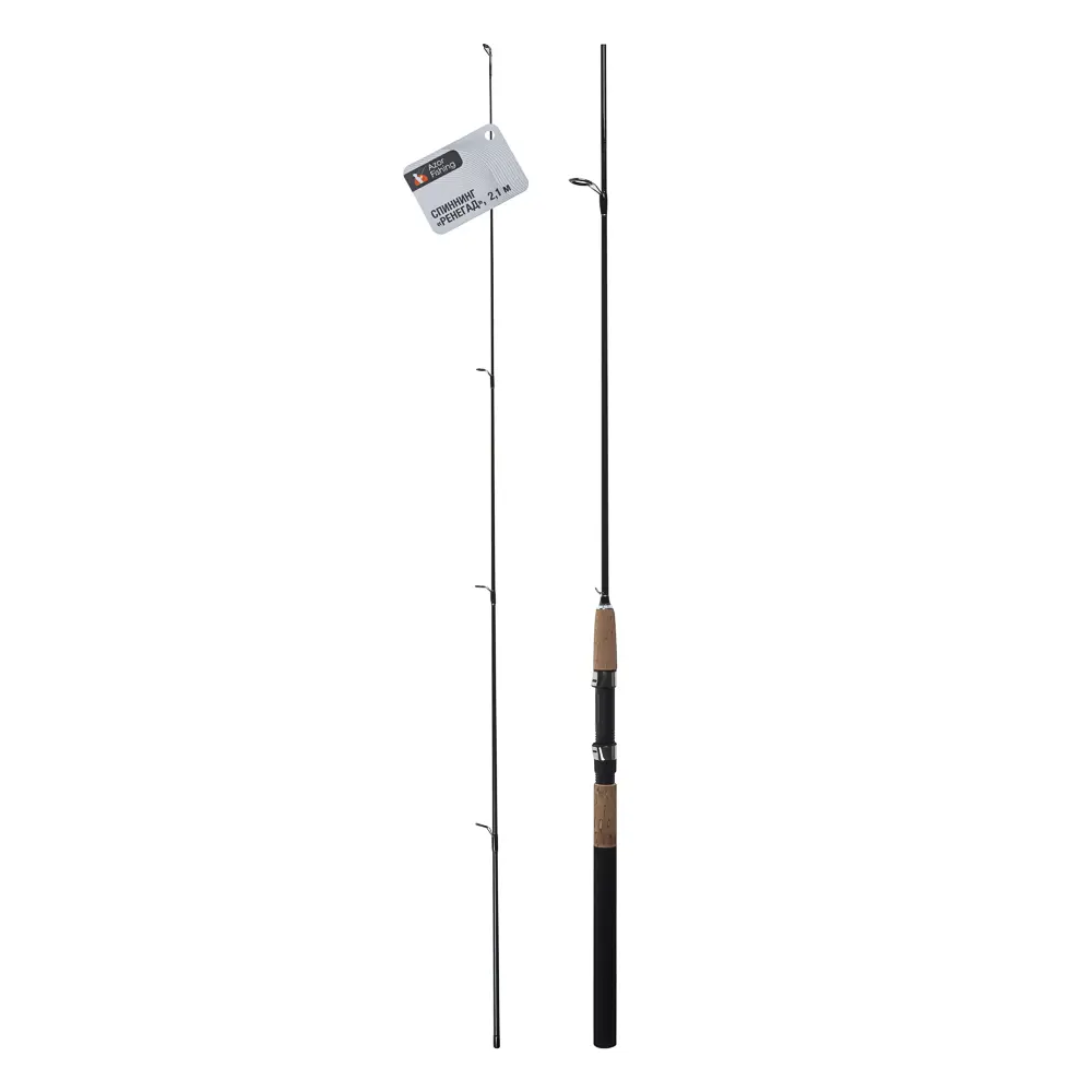 Спиннинг "Ренегад" тм AZOR FISHING, штекерный, карбон, 2,1м, тест 5-25гр. - #11