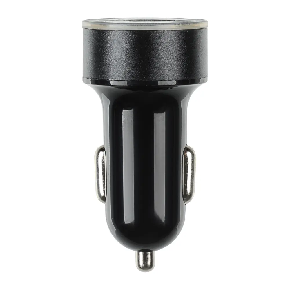 ЕРМАК Зарядное устройство в авто с дисплеем, 2xUSB, 3.1А, 12/24В, пластик - #1