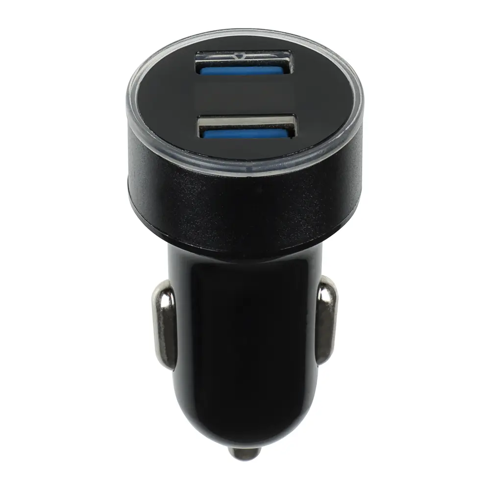 ЕРМАК Зарядное устройство в авто с дисплеем, 2xUSB, 3.1А, 12/24В, пластик - #4