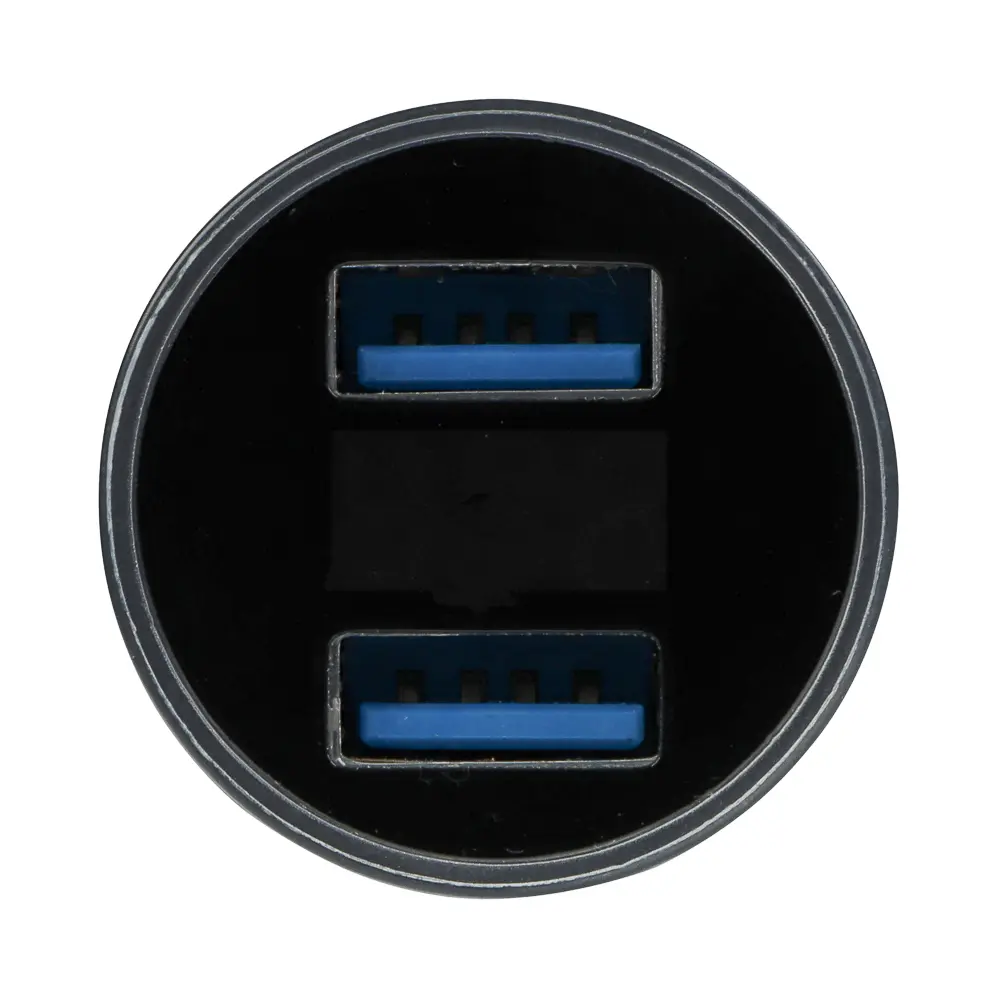ЕРМАК Зарядное устройство в авто с дисплеем, 2xUSB, 3.1А, 12/24В, пластик - #5