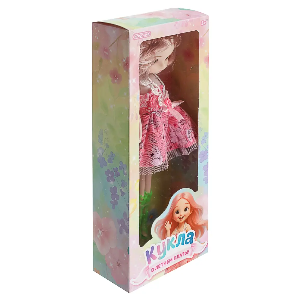 Кукла 25 см в летнем платье, PP, PVC, тм ИГРОЛЕНД - #16