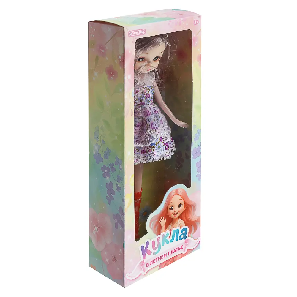 Кукла 25 см в летнем платье, PP, PVC, тм ИГРОЛЕНД - #32