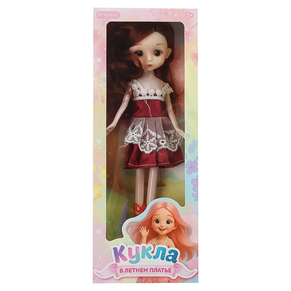 Кукла 25 см в летнем платье, PP, PVC, тм ИГРОЛЕНД - #7