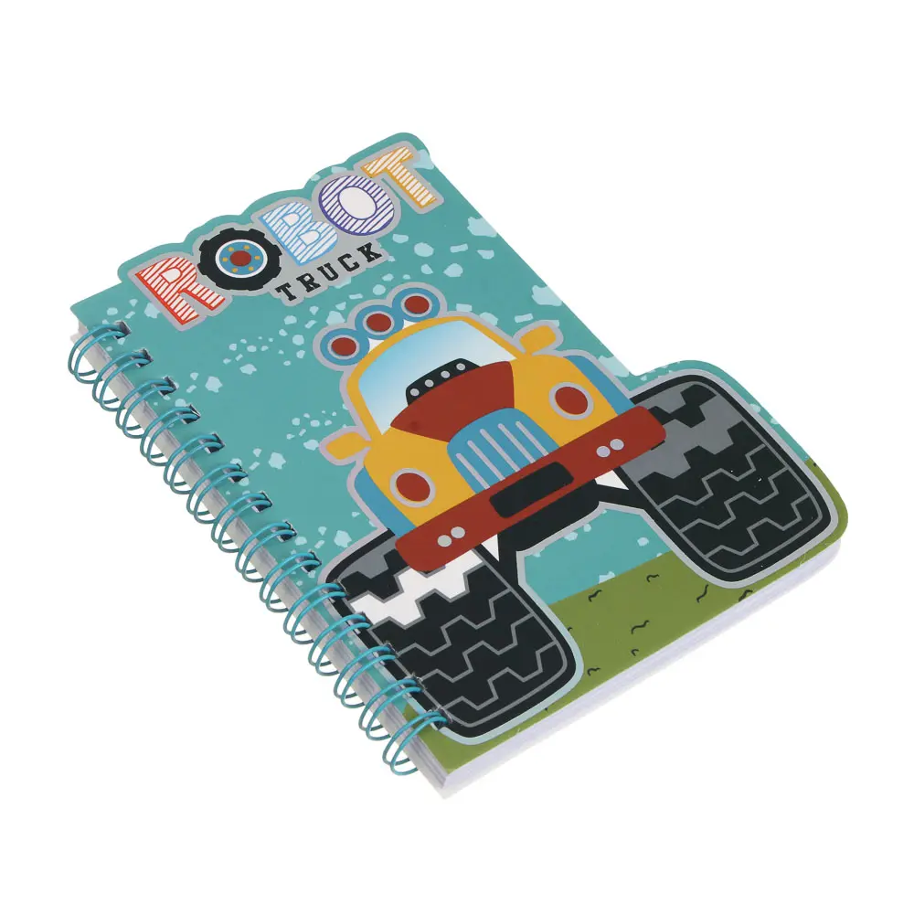 Записная книжка фигурная на спирали А6, 60л, "Карбон", обл.картон, тиснение фольгой, 2диз., шоу-бокс - #6