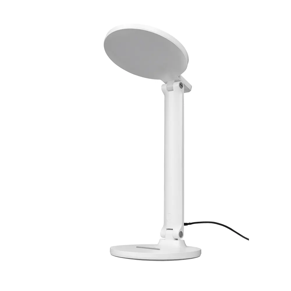 Лампа настольная складная FORZA, 28LED, питание USB, 7Вт, 500Лм, кабель 1.5м, диммер, пластик, белая - #1