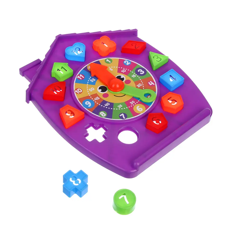 Развивающая игра для малышей "Часики-сортер", ИГРОЛЕНД, PS, PP, 24,6х4,6х28,6 см - #6