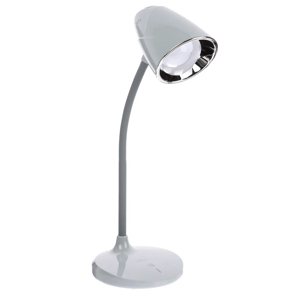 Лампа настольная складная FORZA 30LED, питание USB, 7Вт, 500Лм, кабель 1м, диммер, пластик, серая - #1