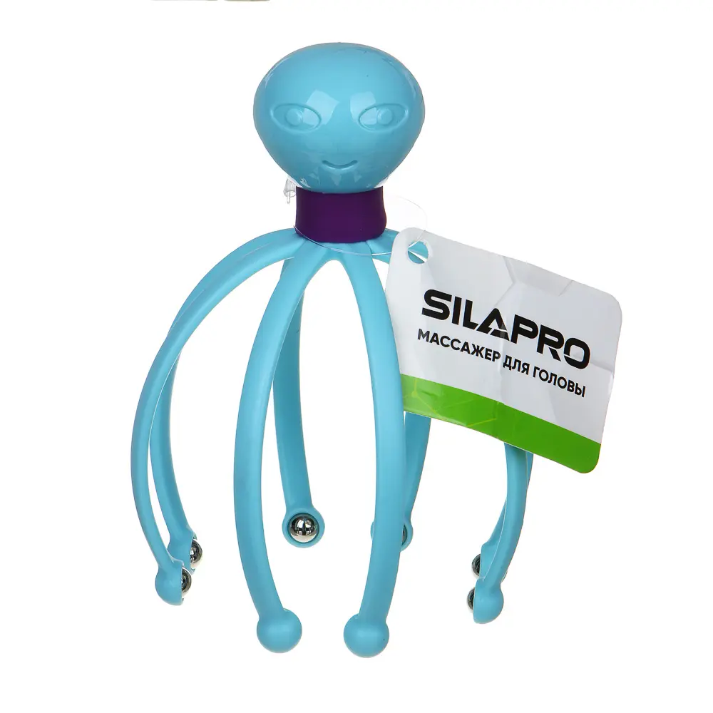 SILAPRO Массажер для головы, 10х15см, пластик - #4