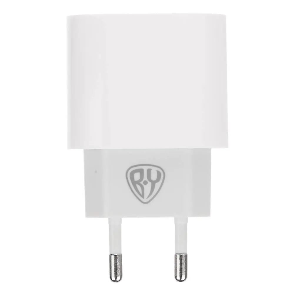 Сетевое зарядное устройство BY Pure 20Вт, USB-C PD, 110-220В, 50/60 Гц, пластик, белый - #1