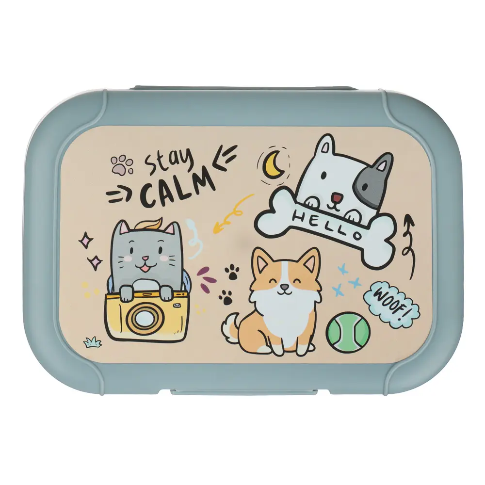 Ми стайл Ланч-бокс 0,85л (18х12,5х5,5см), пластик, 2 цвета - #6
