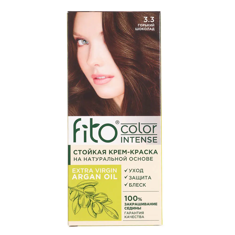 Краска для волос Fito color intense Горький шоколад, 115мл - #1