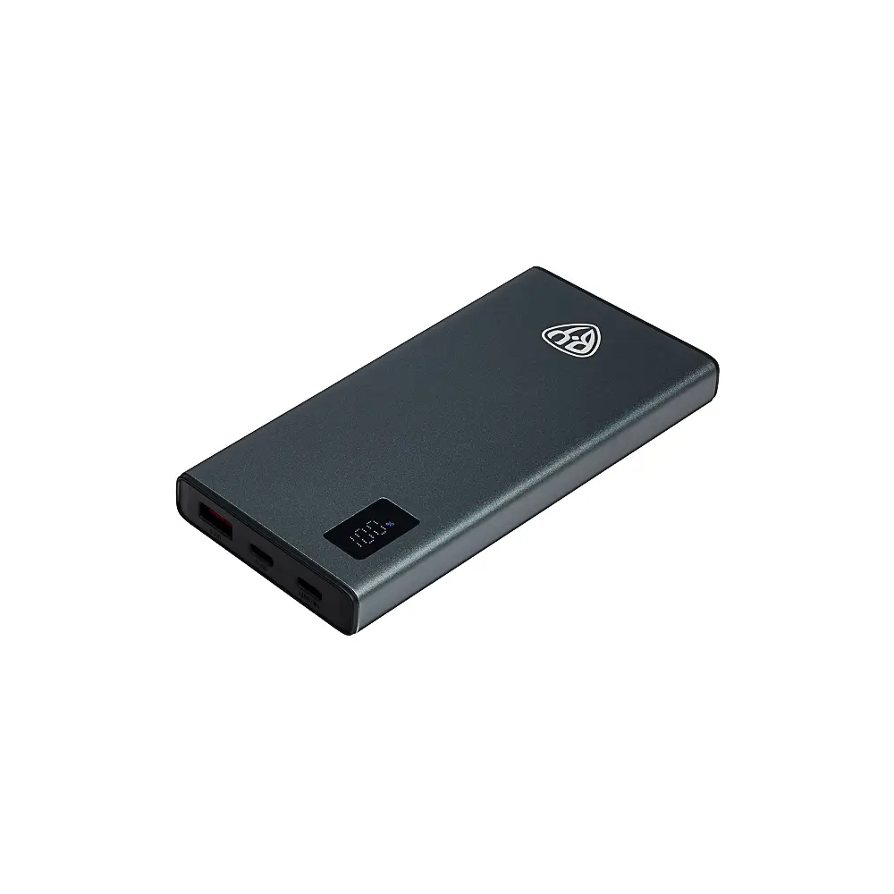 Аккумулятор мобильный BY Voyager, 10000 мАч, 1xUSB-A, 2xUSB-C, 20W, 3A, металл, серый - #7