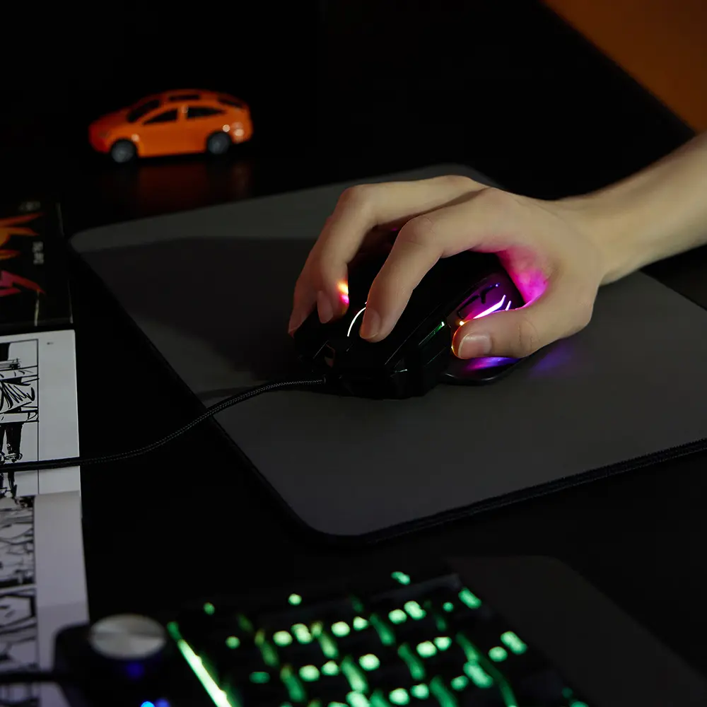 Игровая мышь проводная BY Revolver 12800dpi,7D,A825,RGB,220см - #15