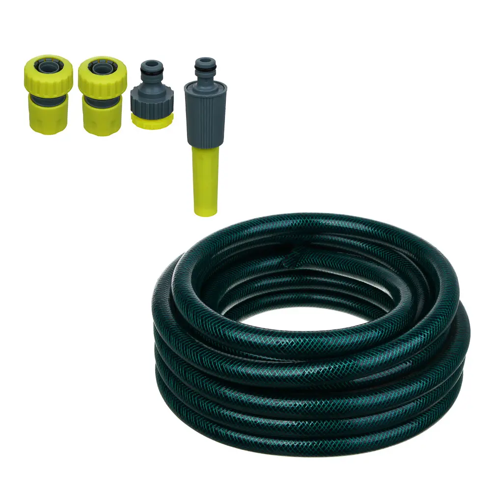 INBLOOM Набор для полива 3/4"(шланг 10м, коннектор-2шт., штуцер-1шт, наконечник-1шт) PP, PVC - #1